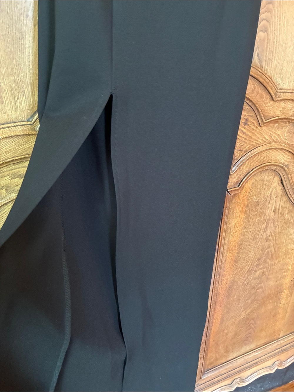 Superdown Revolve Strapless Black Maxi Dress with Front Slit - Picture 5 of 11